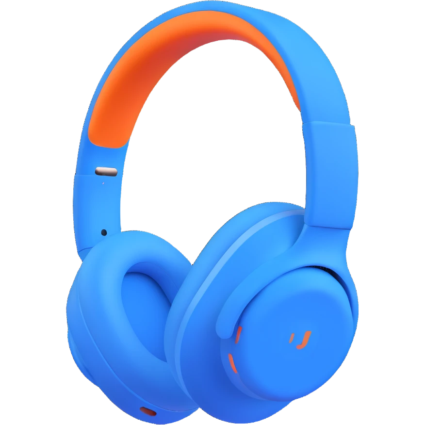 blue airpods max headphones emoji