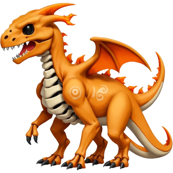 Salandit-Charizard-Duskull-Cubone-Hybrid (Full body) emoji