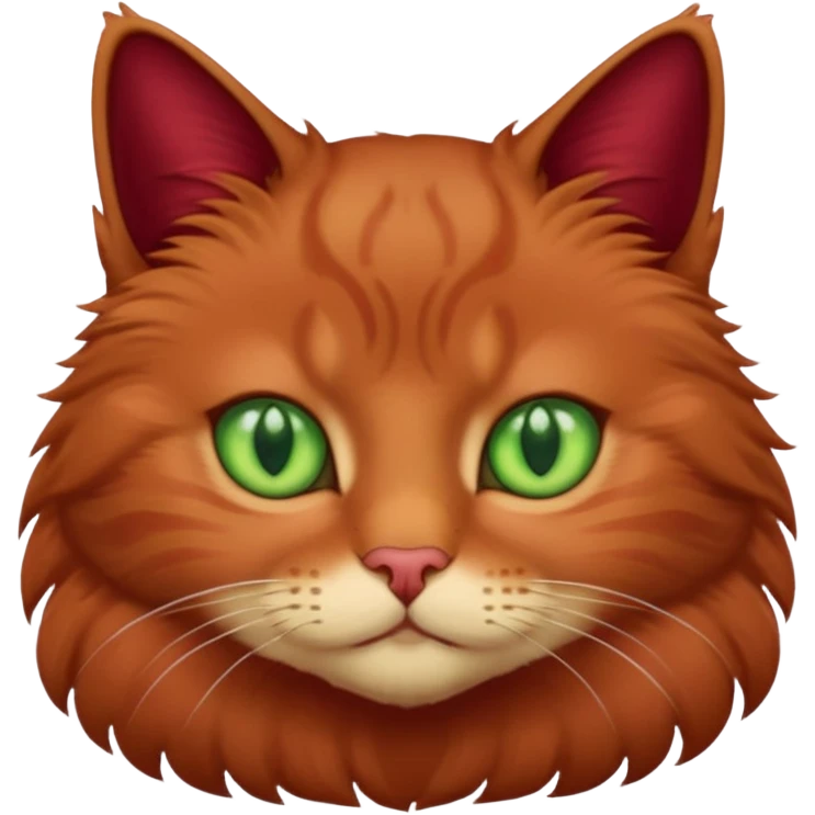 бордовый кот emoji