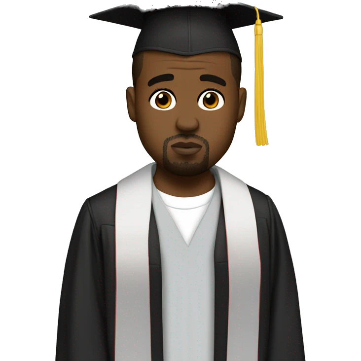 Graduation Kanye west bear emoji
