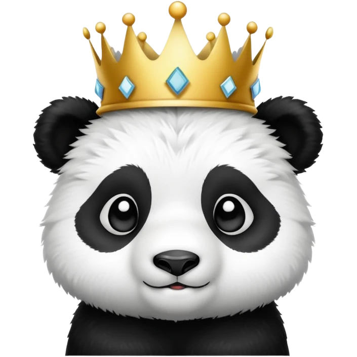 panda con corona emoji