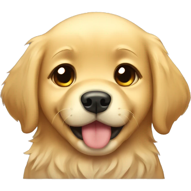Golden retriever chibi crying emoji