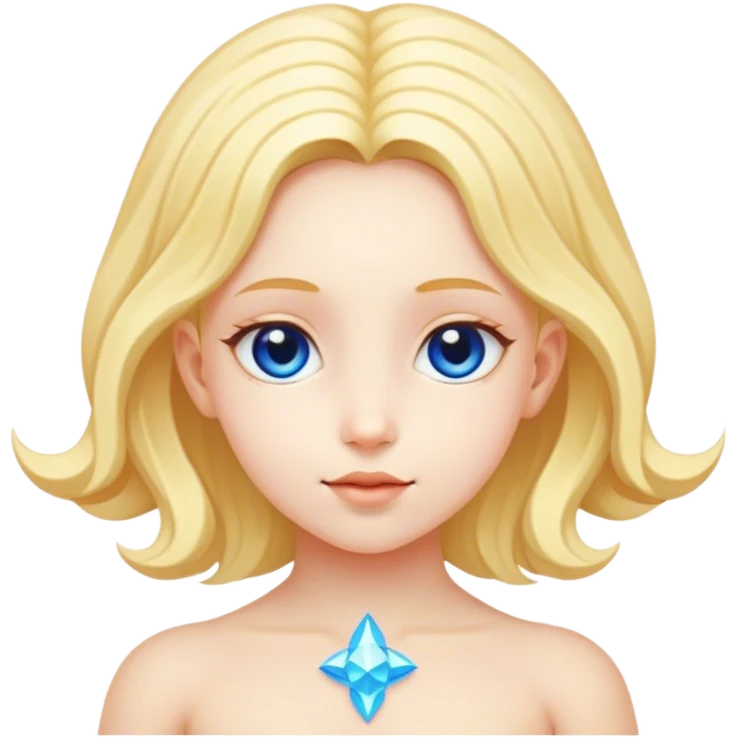 Cute pleiadian child female emoji