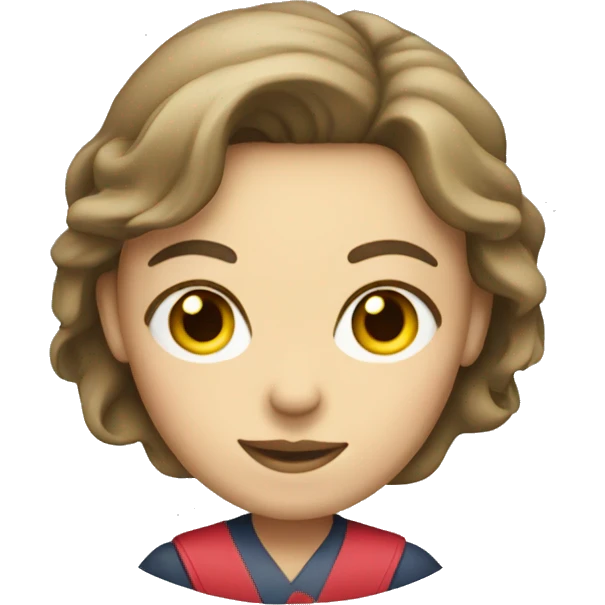 close shot of a post office woman holding letters emoji
