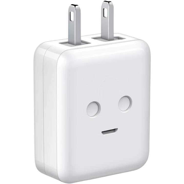white phone charger emoji