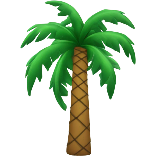 Christmas decorated palmtree emoji