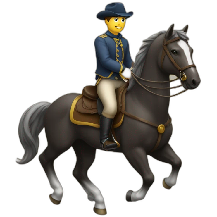 homme sur cheval emoji