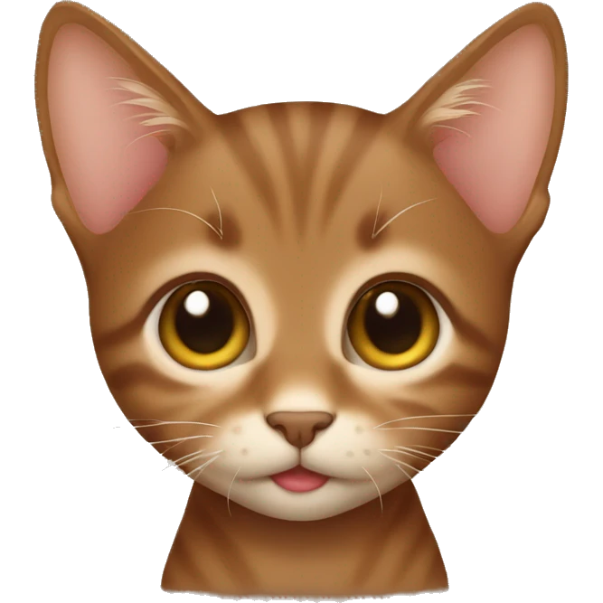 brown kitten emoji