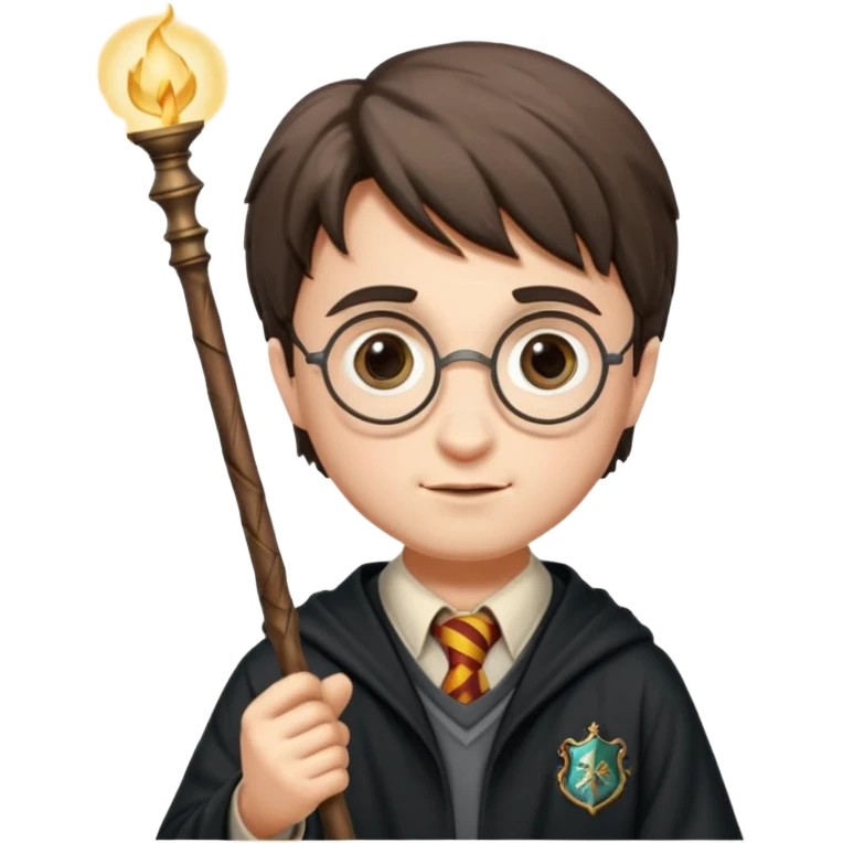 harry potter holding wand emoji