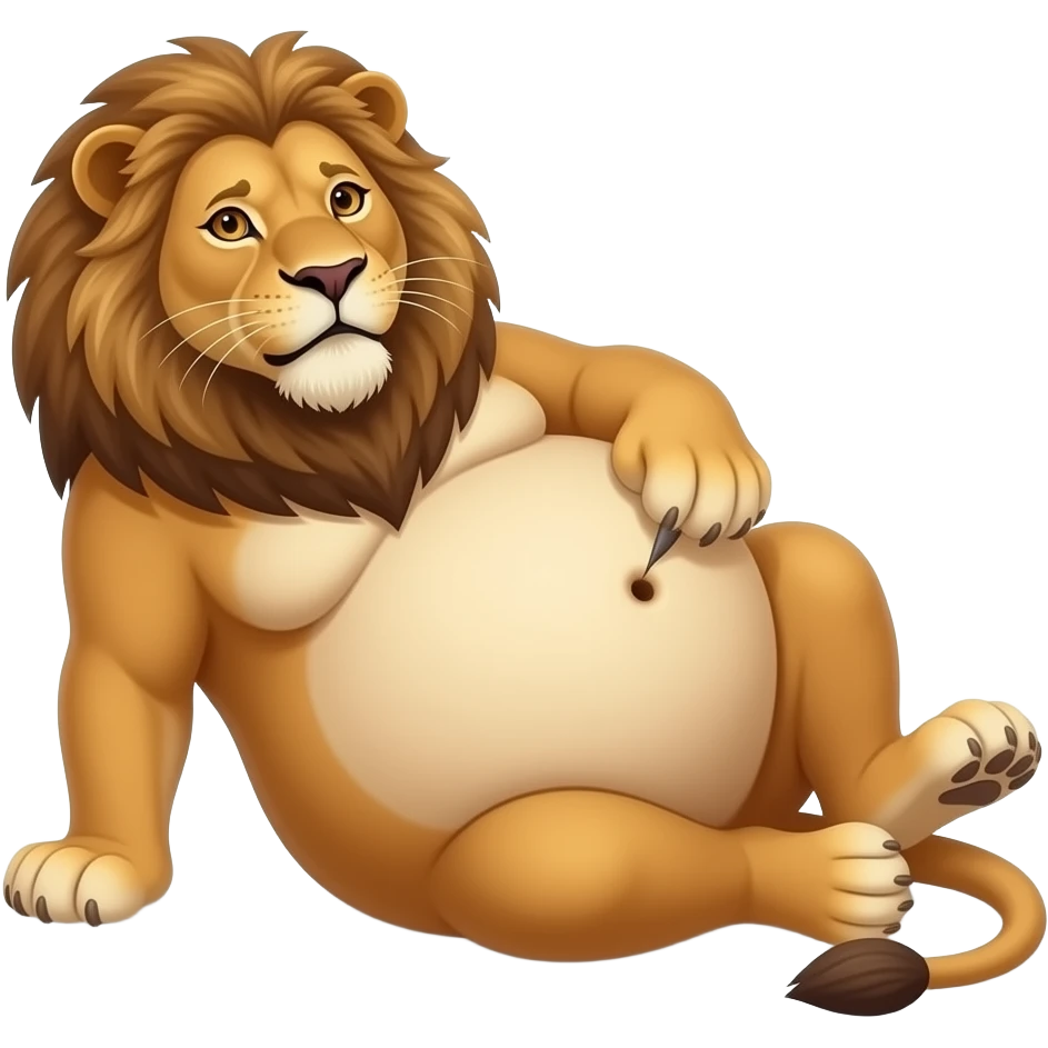 Make this Lioness get stuffed,her belly will so big it would look like she has pregnancy bloating,dare to tickle that Lion girl’s bellybutton,her gut rumbling echoes loud so you can listen to that full tummy,Fat lioness rolls around. emoji