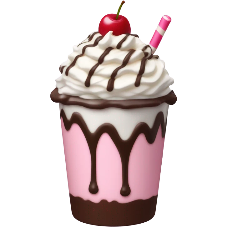 pink milkshake emoji