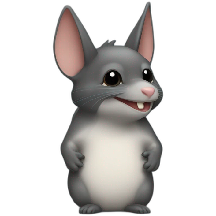 Chauve souris qui fait un bras d'honneur emoji