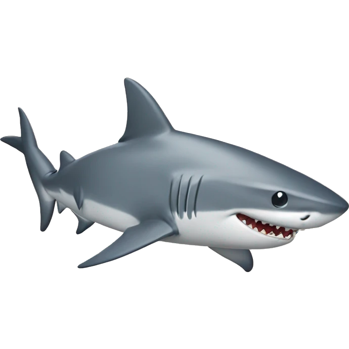Shark with crop top emoji