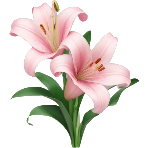 Light pink lilly bouquet emoji