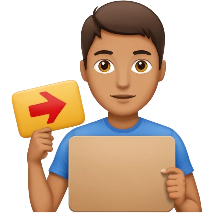 A demonstrator  emoji