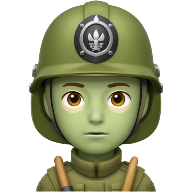 Soldier wasabi emoji