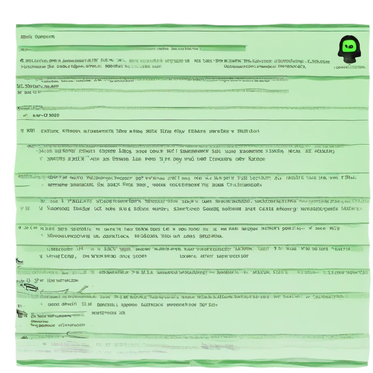 Green fax document emoji