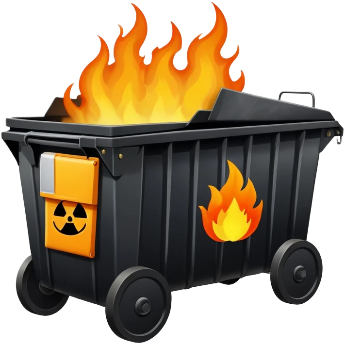 Dumpster fire emoji