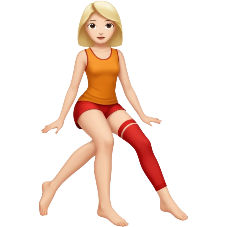 woman with legs spread bottomless emoji