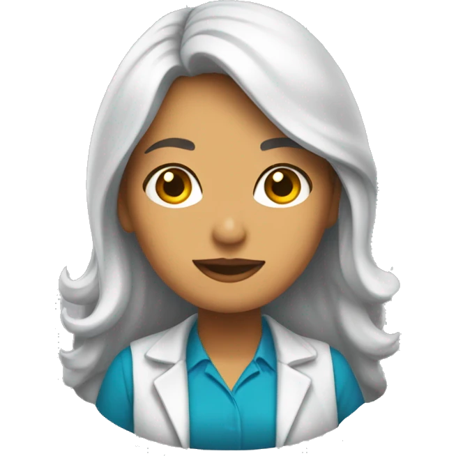 Una chica psicóloga  emoji