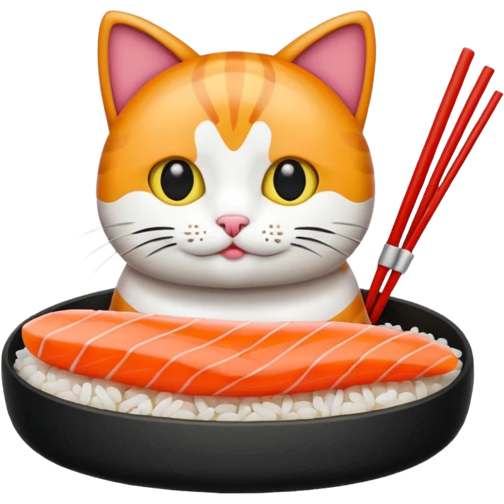 Sushi cat emoji