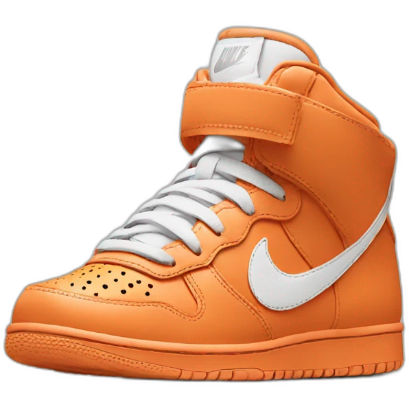 nike-sneakers-orange emoji