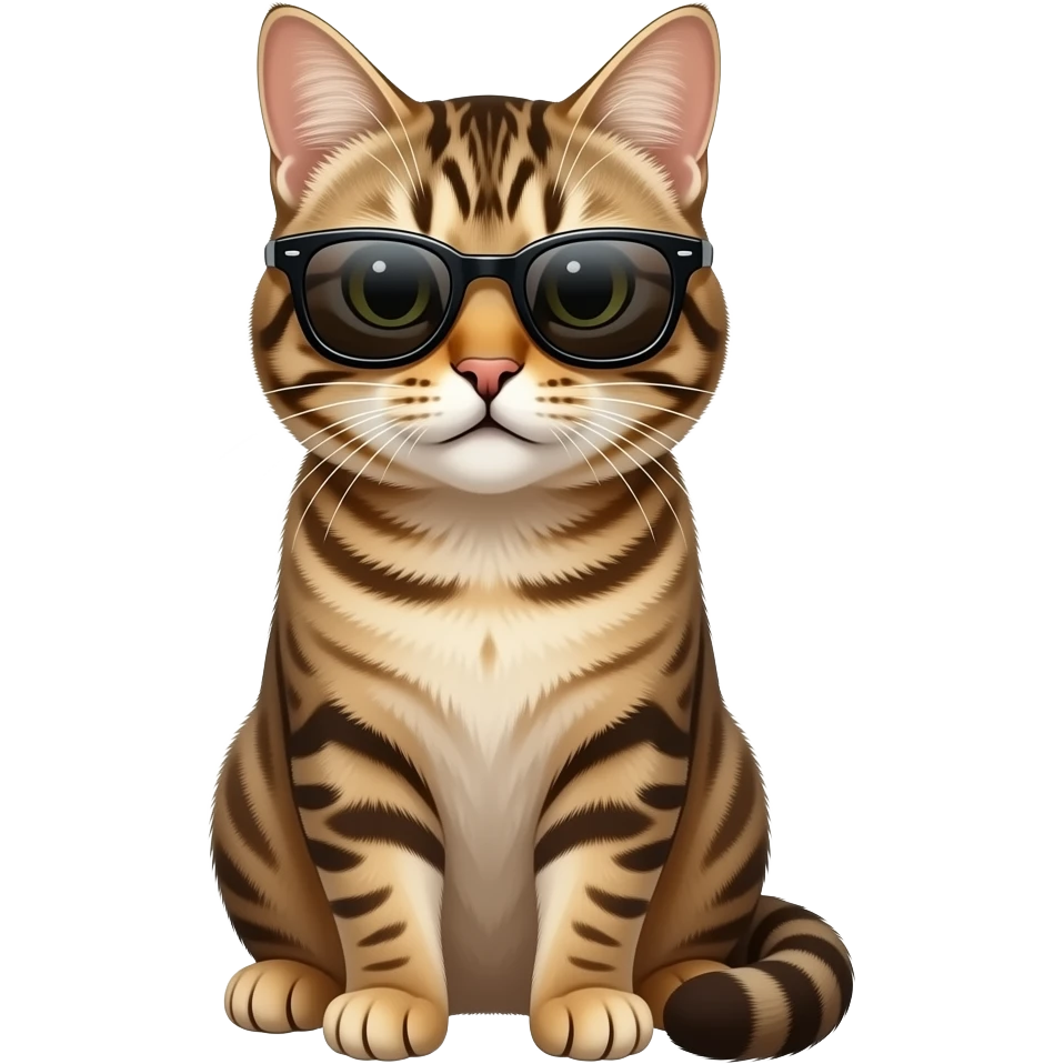 Cat wearing sunglasses emoji
