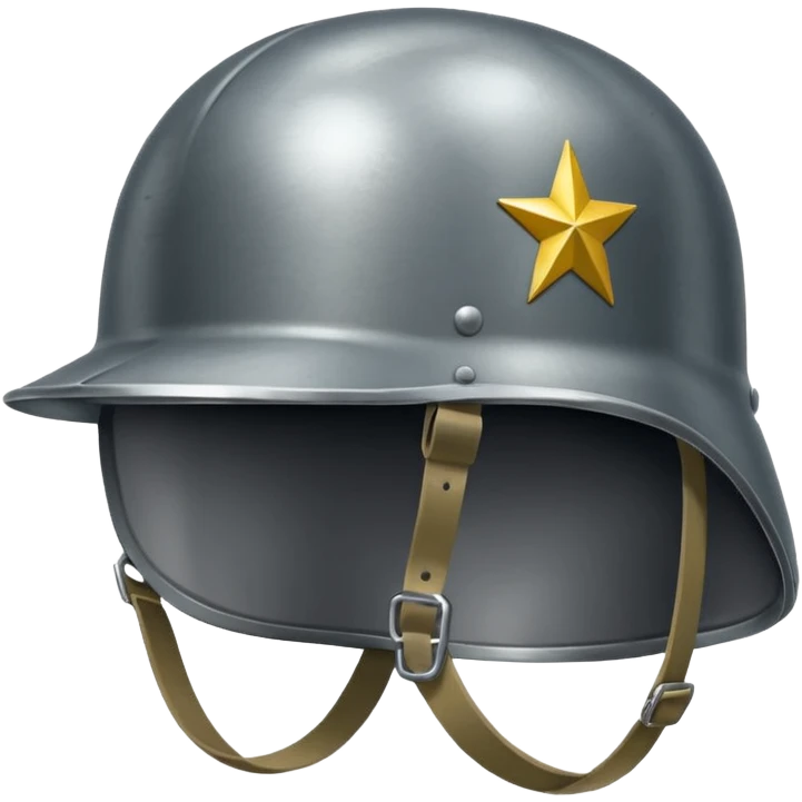 military simple helmet world war times shiny emoji