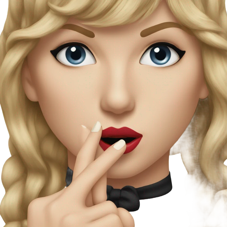 Taylor swift shh emoji