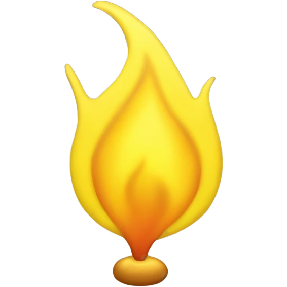 Yellow flame  emoji
