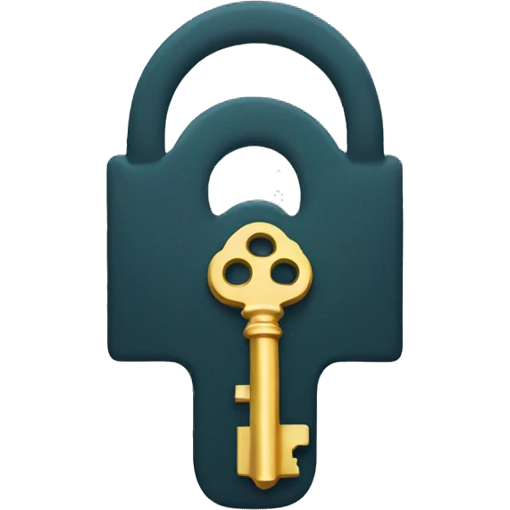 key for a keyhole emoji