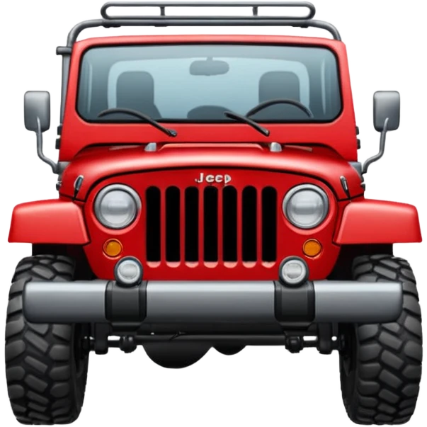 Red colour thar jeep emoji