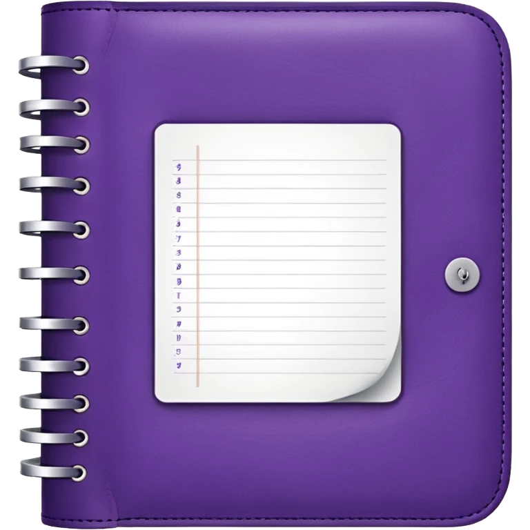 purple weekly planner emoji