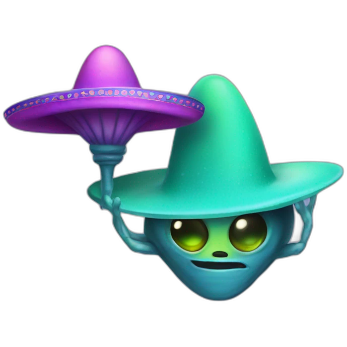 Alien with a sombrero emoji