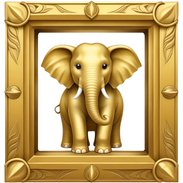 A square picture frame Game Of Thrones Intro style with a Elephant representing the Republican Party in the center of the picture emoji