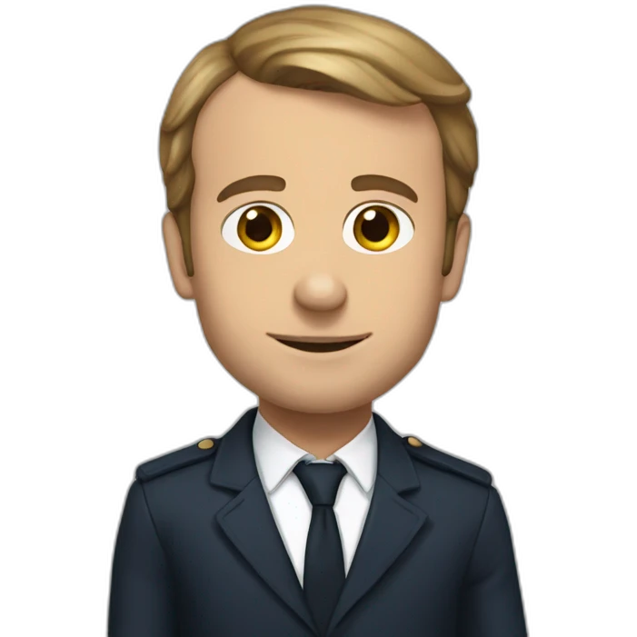Macron enfille emoji