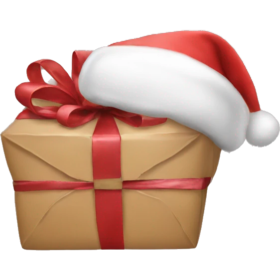 Aesthetic Christmas present emoji