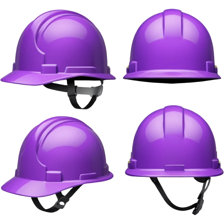 Purple Safety Helmets emoji