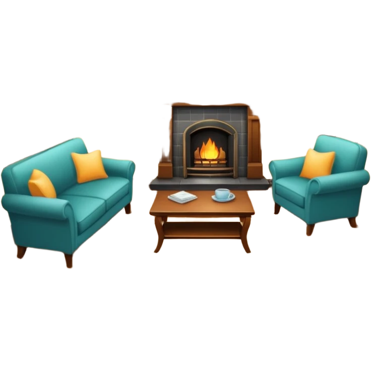 un pepartamento amuebaldo y hogareño emoji