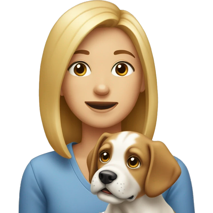 Dog with puppy’s emoji