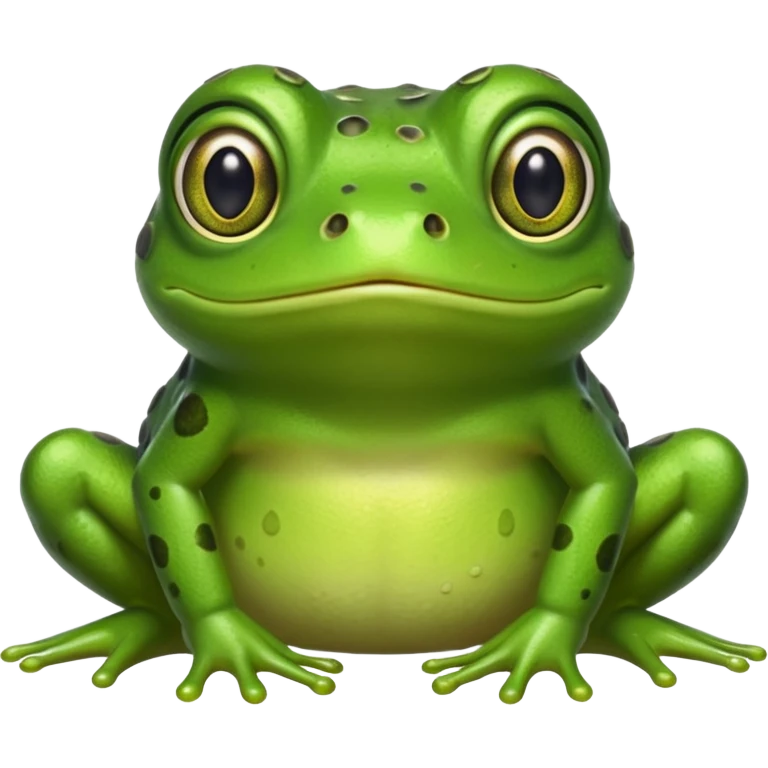 Popping frog emoji