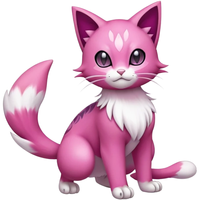 Liepard-Skitty-Delcatty-Pokémon-Fakémon-hybrid-creature (full body) emoji