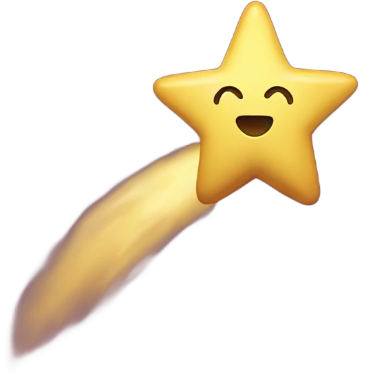 Shooting star emoji