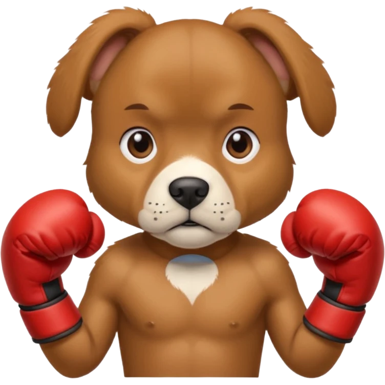 dog with boxing gloves emoji