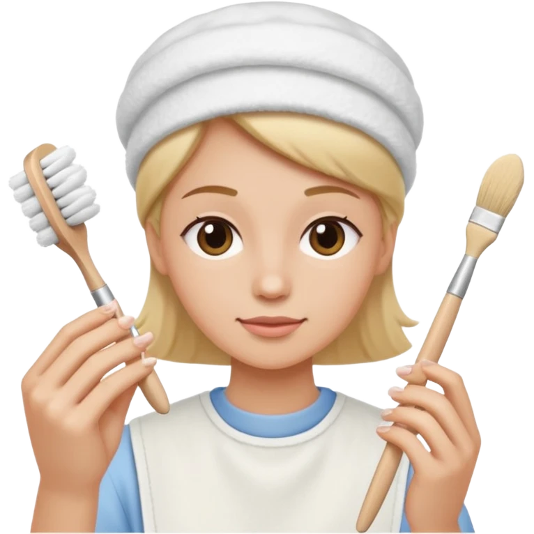 cleaning nail brush emoji emoji