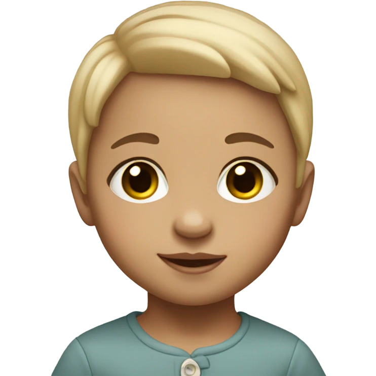 Fair-skinned baby emoji