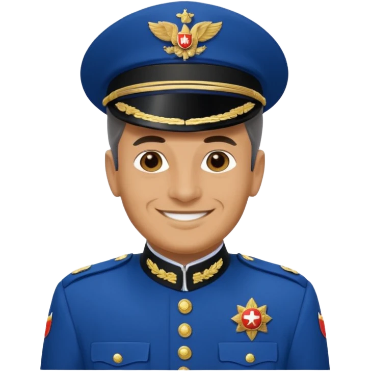 Josef Tito in his iconic blue uniform emoji