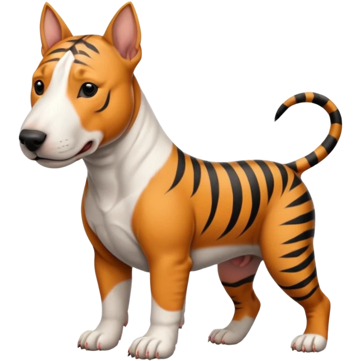 bull terrier tiger coloring emoji