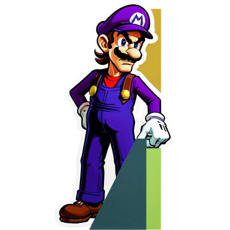 Waluigi from Mario emoji