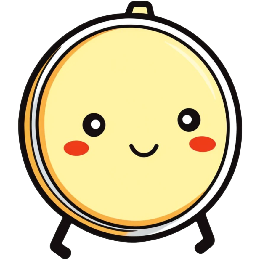 buffering symbol with a face in the center emoji